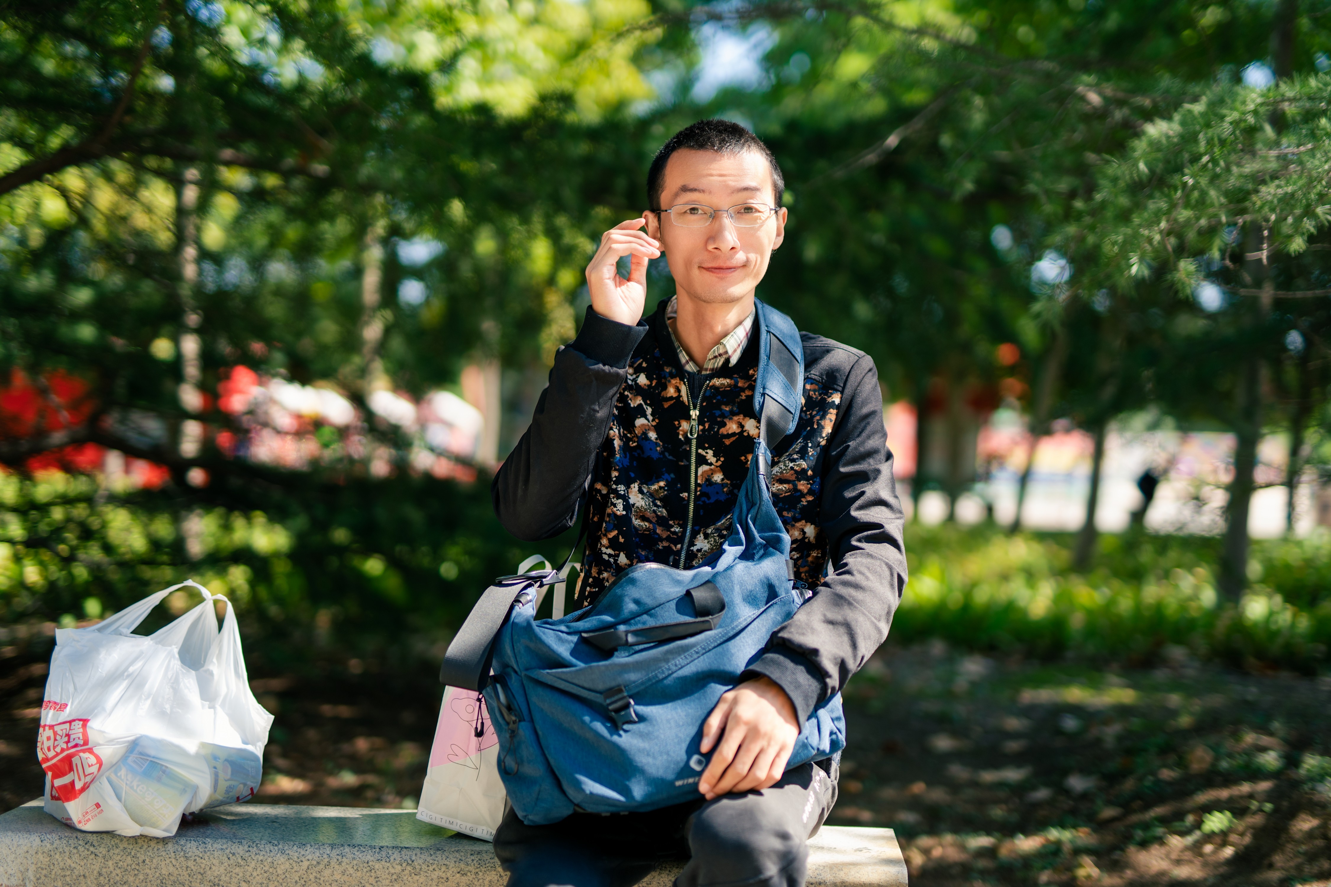 我儿子给我拍的照片